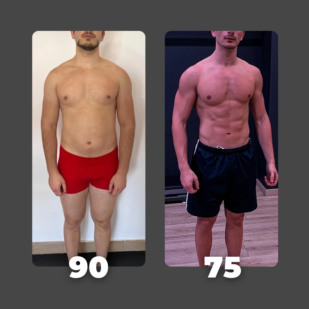 Transformación de cliente: 90 a 75 kg