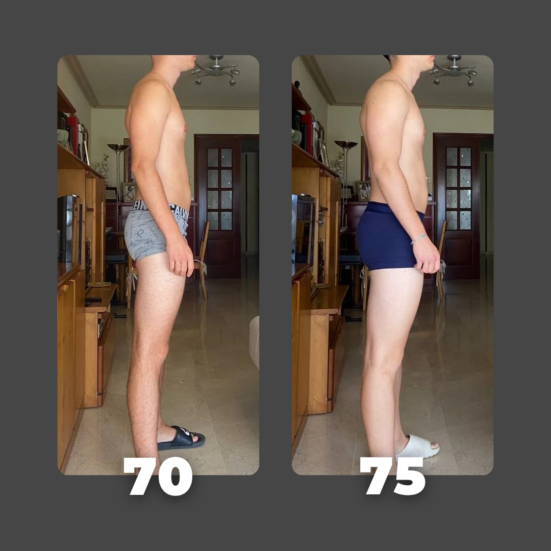 Transformación de cliente: de 70 a 75 kg
